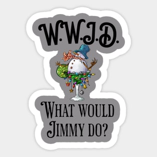 what would jimmy do? winter time. Sticker